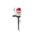 Solarlicht 29 cm Gartenstecker mit Santa Wasserdichtes Außen-LED-Licht 10 cm Figur Dekoration für Rasen und Hof Weihnachtsbeleuchtung 3