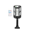 Solárne vonkajšie svetlo 100x170 mm s pohybovým senzorom 3 režimy IP65 Vodotesná nástenná lampa s diaľkovým ovládaním LED osvetlenie terasa dom 1