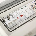 Solární FV slučovač 20 x 9 x 19 cm DC 600V 2 vstupy 1 výstup Pojistka 15A Jistič 63A SPD Ochrana proti přepětí a blesku Vodotěsné provedení IP65 3