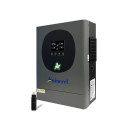 Solární měnič MPPT 6,2 kW 48 V výstup 230 V AC nabíjení 120 A a PV pole 9000 W rozsah 60-500 V DC barevný displej šedý na fotovoltaiku 2