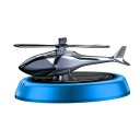 Solární otočný aroma difuzér do auta 110×60×50 mm Helikoptéra Dřevěná vůně Osvěžovač vzduchu Solární aromaterapie Slitina kovu ABS dekorace 3