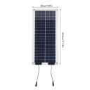 Solární panel 100 W voděodolný s 10 A regulátorem a LCD displejem 43,5 x 20 cm DC 18 V Černý s bílým rámem Pro nabíjení baterií 2