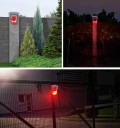Solární poplašný systém s PIR detektorem pohybu, sirénou 110 dB, strobo LED, 4 režimy, voděodolný, 12 × 7,5 × 6,9 cm, na dům i zahradu 6