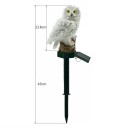 Solární zahradní LED lampa ve tvaru sovy 45x15x8 cm Dekorativní vodotěsné venkovní světlo PVC Pryskyřice Solární nabíjení 8 hodin 2