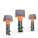 Solarny odpuzacz zwierząt dwustronny spiralny wtyk do ziemi 200 m wodoodporny z LED światłem i wyłącznikiem przeciwko myszom i kretom do ogrodu 3