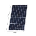 Solarpanel für den Außenbereich, 10 W, 12 V, 33,5 x 20 cm, wasserdicht, IP65, Solar-Ladegerät, Backup-Stromversorgung, für den Haus 2