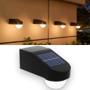 Solärt LED utomhus vägglampa IP65 13 x 6 x 4 cm Automatisk tändning Lampa för staket trappor terrass Varm vit 1