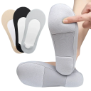 Solas ortopédicas para sapatos Cores neutras Almofadado confortável Amortecimento de impactos Para uso diário Caminhada saudável Material respirável 3