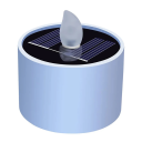 Solcelledrevet LED-fyrfadslys 5,2 x 5,9 cm vandtæt IP44 udendørslampe ABS-plastik dekorativ lampe med 300mAh solcelledrevet batteri 1