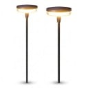 Solcellelamper til stien 2 stk Svingende i vinden Højde 53,3 og 83,3 cm LED IP65 Vandtæt Varm hvid Sort Til haven terrasse og græsplæne 1