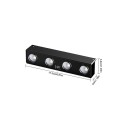 Solcellevæglampe 17,3x3 cm 4 LED varm hvid Vandtæt udendørslampe til verandahave Dekorativ signalbelysning 2
