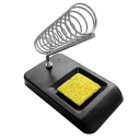 Soldering Iron Stand with Metal Spring and Cleaning Sponge 11 x 6.5 cm Practical Base for Soldering Electronics Repairs 80 g 1