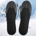 Sole riscaldate USB con regolatore a 3 livelli di riscaldamento 1 paio Tagliabili Elettriche Lavabili Nere per calzature invernali 7