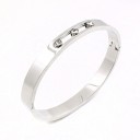 Solid armband för kvinnor med stenar H328 2