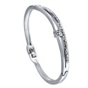 Solid armband för kvinnor med stenar H467 2