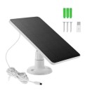 Solpanel 10W 5V 17,5x12 cm Monokrystallinsk IP65 360° stativ Micro USB og Type-C oplader til kamerabelysning Udendørs brug 4