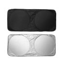 Solskærm til bilens forrude Foldbar skærm med sølv- og sort side Beskyttelse af interiøret ved parkering Sammenfoldning til cirkel 4