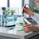Solución de calibración para medidor EC 111,8 mS/cm a 25 °C, 50 ml, solución estándar de conductividad, botella blanca, para hidroponía, acuarios y laboratorios 4