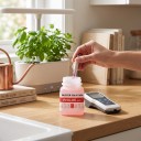 Solución de calibración pH 4,00 para calibración de medidores de pH 50 ml en botella de plástico, color rojo, para acuarios, hidroponía, piscinas y laboratorios 5