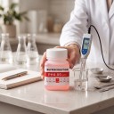 Solución de calibración pH 4,00 para calibración de medidores de pH 50 ml en botella de plástico, color rojo, para acuarios, hidroponía, piscinas y laboratorios 6