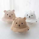 Sombrero de algodón para niños con orejas de oso Circunferencia de cabeza 45–48 cm Gorro para bebés de 3–18 meses Sombrero protector 2