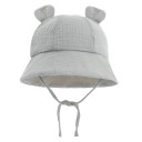 Sombrero de algodón para niños con orejas y lazo Circunferencia de cabeza 35–39 cm Visera 27 cm Profundidad 11 cm Sombrero para bebés de 3–12 6