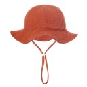 Sombrero de algodón para niños con sujeción Perímetro de cabeza 34–39 cm Visera 23 cm Profundidad 13 cm Gorra para bebés de 3–12 meses 2