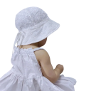 Sombrero de niña con lazo Circunferencia de la cabeza 42–48 cm Algodón Poliéster Sombrerito de verano para niñas de 3–24 meses 3