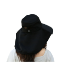 Sombrero para el sol al aire libre, unisex, de ala ancha, con cubrecuello, protección solar UPF, para verano, primavera y verano, 56-60 cm 13
