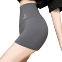 Sømløse sportshorts med høj talje til kvinder Tynde, elastiske træningsshorts Sømløse fitnessleggings Korte, formende shorts til sport 3