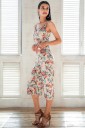 Sommar jumpsuit för kvinnor med blommönster J1363 2