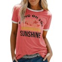 Sommar T-shirt dam B318 1