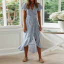 Sommer midikjole med slids 7
