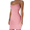 Sommerkjole med stropper og skulderrem. Bodycon-kjole over knæet. Elegant sommeroutfit til hverdag og fest. 5
