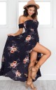 Sommerkleid für Damen mit Blumen 3