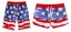 Sommershorts für Paare – amerikanische Flagge 4