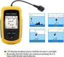 Sonar portátil para peces con alarma alcance 100 m 2" pantalla LCD 45° ángulo de haz cableado buscador de peces para lago y mar 2