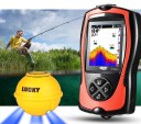 Sonar wireless con sonda lanciata per la pesca da barca e da riva Profondità massima 45 m Portata della sonda fino a 60 m Display a colori da 2,4 9