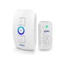 Sonerie wireless pentru ușă cu buton exterior rezistent la apă semnalizare LED 32 melodii rază lungă 2