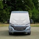 Sonnenschutz für die Frontscheibe Fiat Ducato Citroën Jumper Peugeot Boxer 2006-2022 Gepolsterte Silberne Abdeckung für die Seitenscheiben 2
