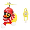 Sonnette de vélo canard de Noël avec hélice 2