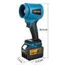 Soplador turbo a batería 3000 W motor BL sin escobillas 300000 rpm 400 m/s ventilador eléctrico para limpieza de hojas, polvo y suciedad 5