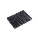 Soporte acrílico de 5 piezas con paleta 7 x 10 x 0,8 cm Organizador para herramientas de manicura para modelado y esmaltado de uñas de acrílico de alta calidad 7