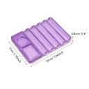 Soporte acrílico de 5 piezas con paleta 7 x 10 x 0,8 cm Organizador para herramientas de manicura para modelado y esmaltado de uñas 2