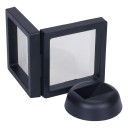 Soporte ajustable para monedas de color negro, 7 x 7 x 2 cm, soporte multifuncional para monedas conmemorativas, decoración de mesa para monedas coleccionables, caja de almacenamiento de monedas 6