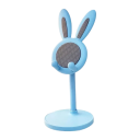 Soporte ajustable para teléfono 10x10x24 cm Bonito soporte con conejito Soporte de mesa de plástico Altura y ángulo universales ajustables 3