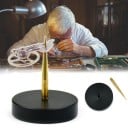 Soporte con aguja para equilibrar volantes al reparar relojes diámetro de la base 3,4 cm altura 0,8 cm 4