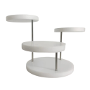 Soporte de acrílico para joyas de 3 niveles organizador de mesa para pulseras y anillos soportes redondos acrílico soporte 11