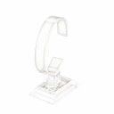 Soporte de acrílico para relojes y pulseras transparente aproximadamente 10 x 3,7 cm soporte para relojes organizador de escritorio para joyas 1