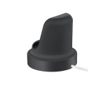 Soporte de carga para relojes Apple Watch Lecho circular para almohadilla de carga Cable guiado por la base Los relojes están de lado 9